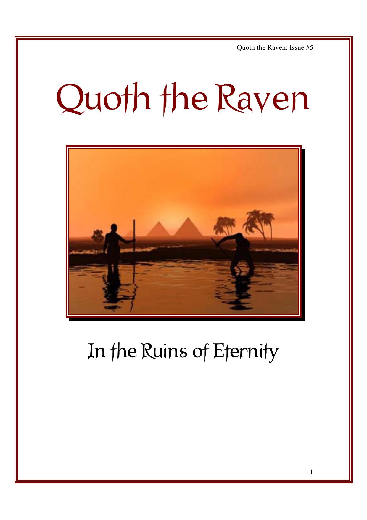 Microsoft Word - Quoth the Raven Issue #5.doc by Richardson