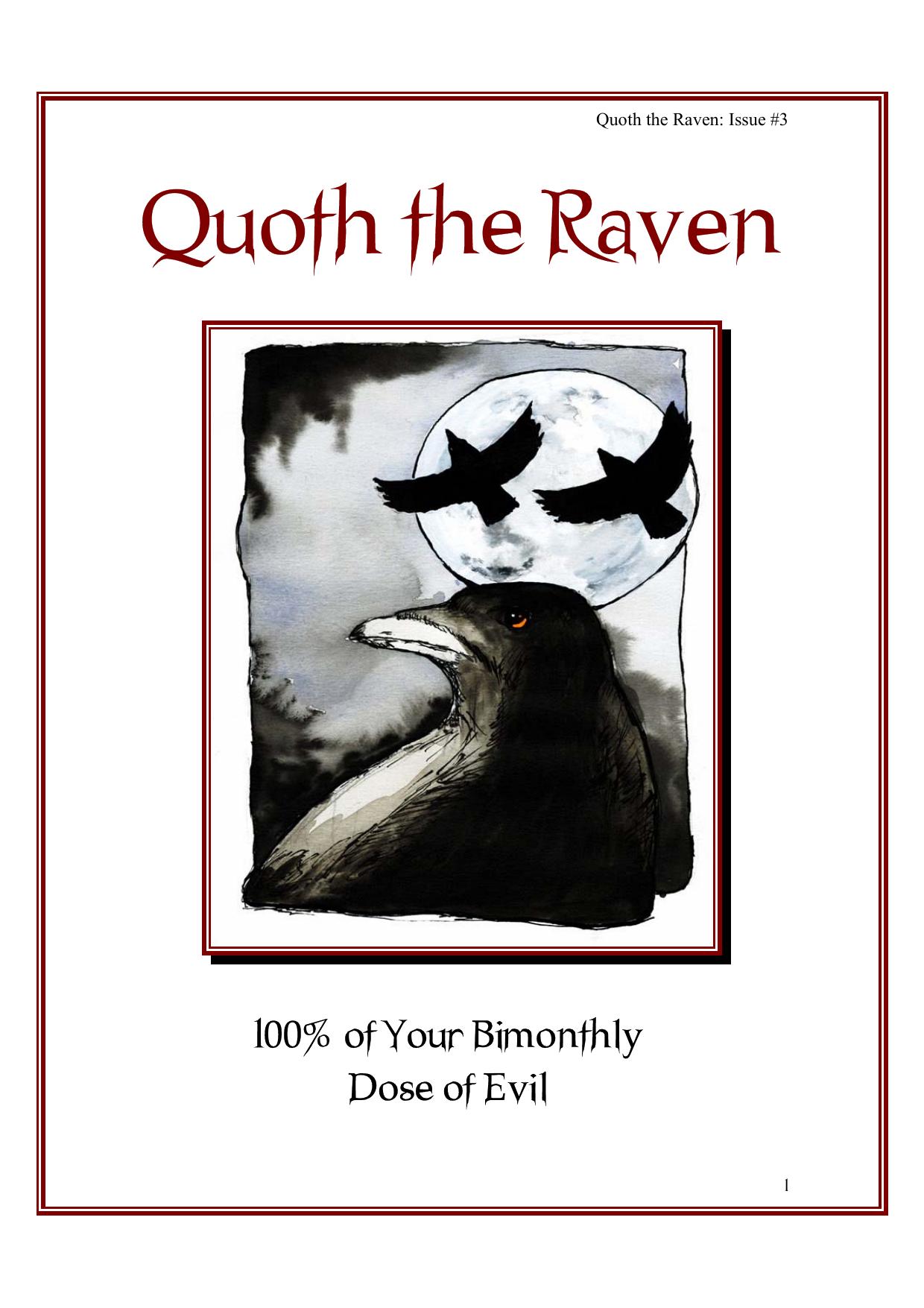 Microsoft Word - Quoth the Raven Issue 3.doc by Richardson