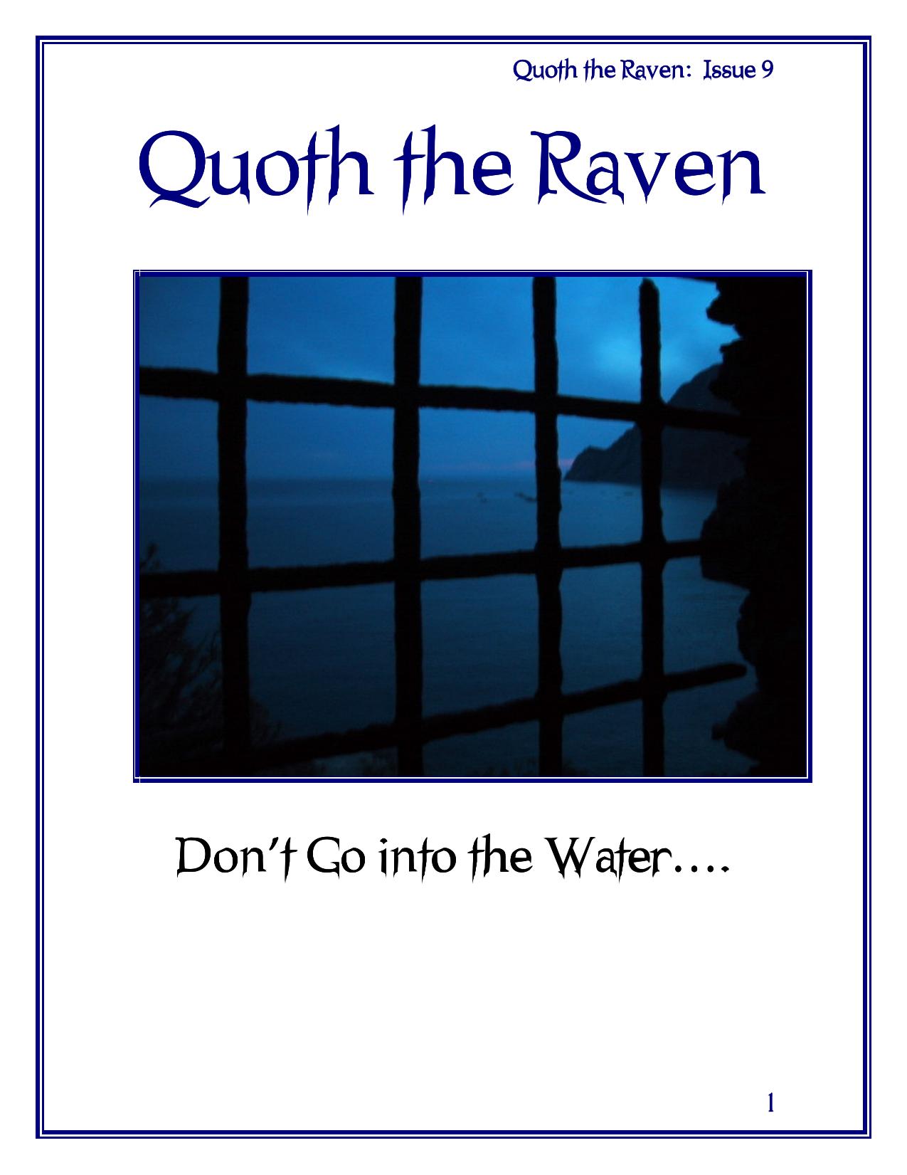 Microsoft Word - Quoth the Raven Issue 9.doc by Administrator