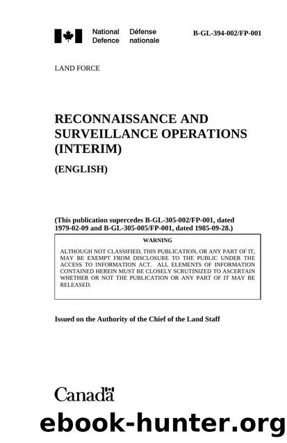 Microsoft Word - Recce Ops enged fmt.doc by Clarke.SL2