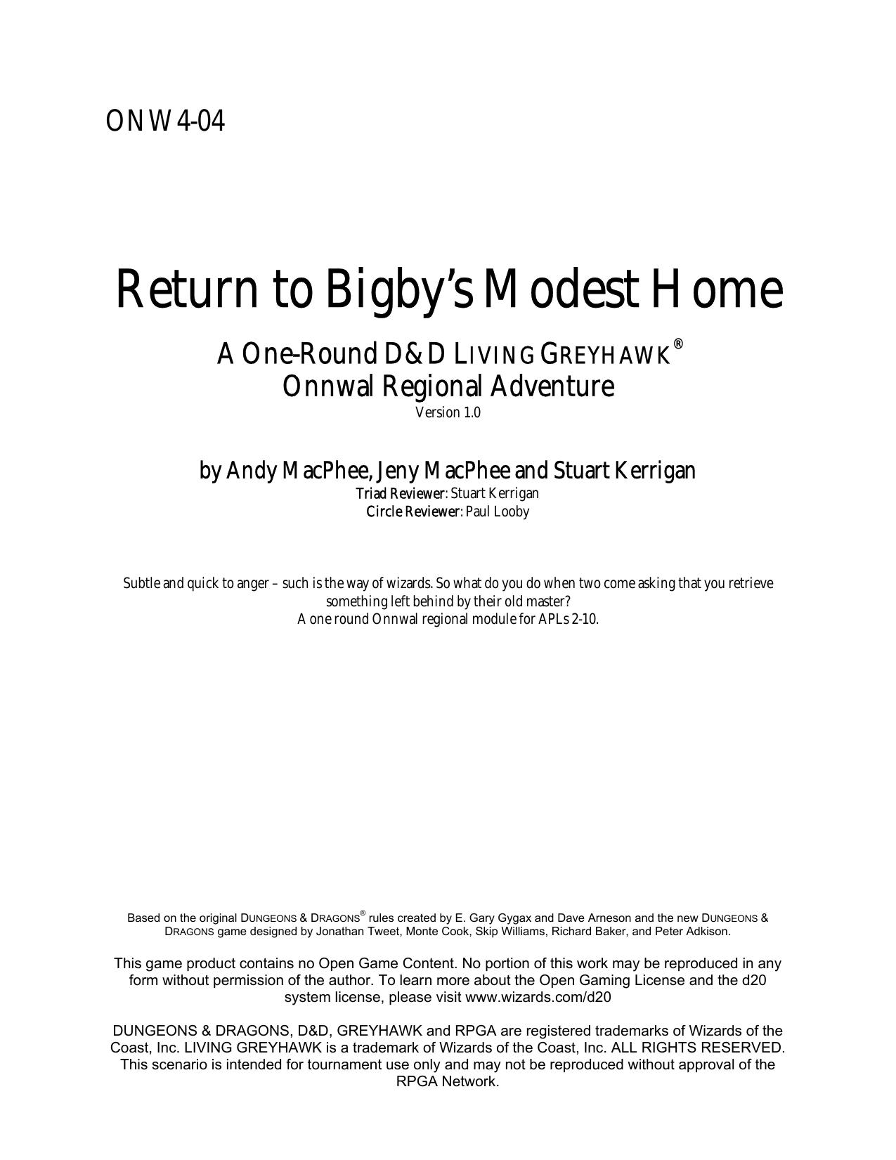 Microsoft Word - Return to Bibys Modest Home.doc by mc