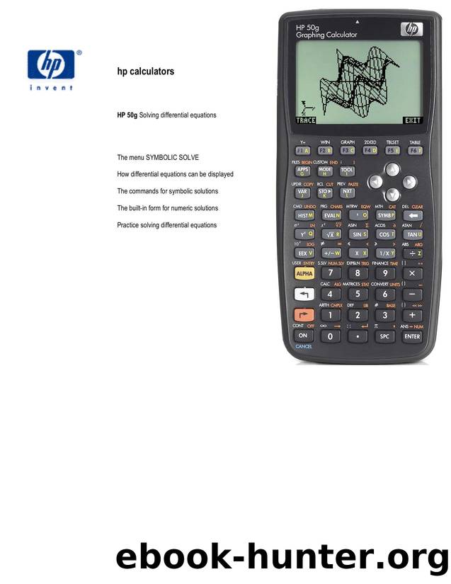 Microsoft Word - SC07 Solving differential equations.DOC by Gene Wright2