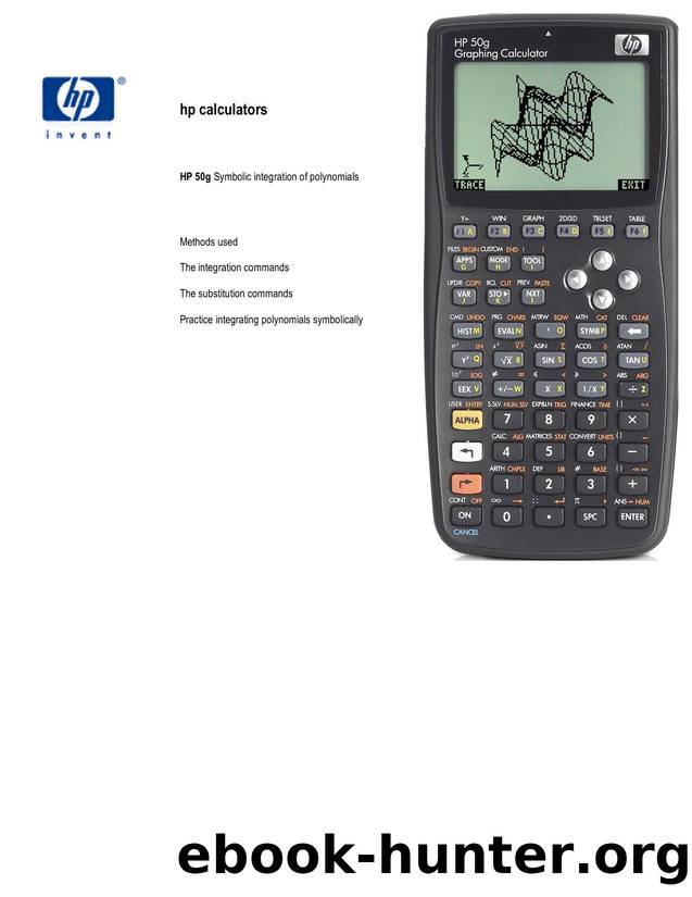 Microsoft Word - SE15 Symbolic integration of polynomials.doc by Gene Wright2