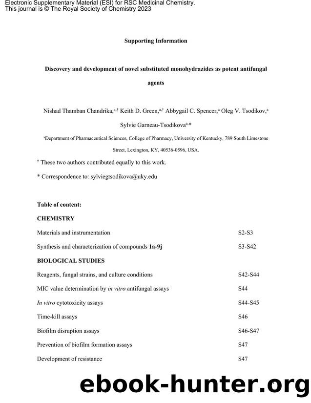 Microsoft Word - SGT SI RSC Med Chem rev.docx by Unknown