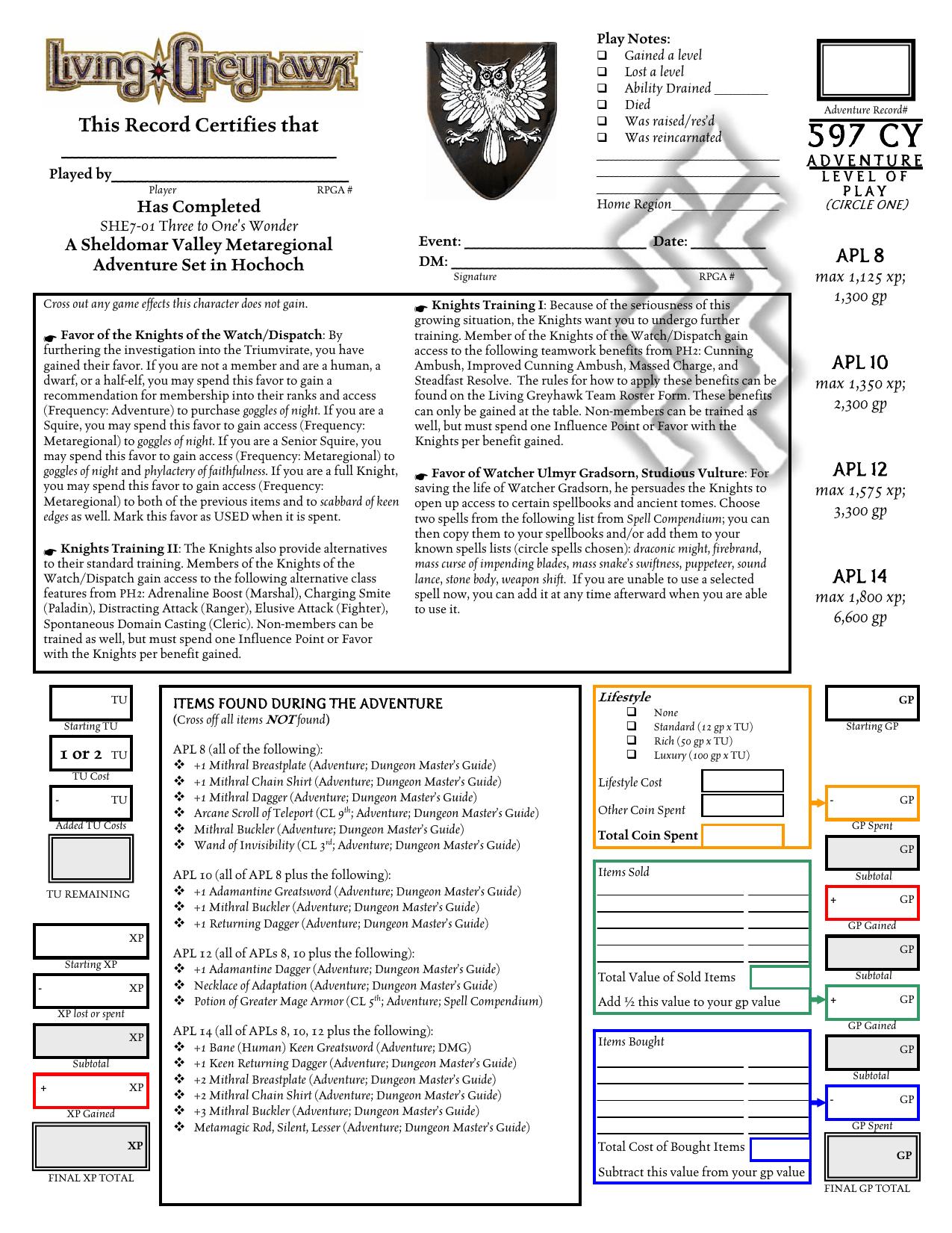 Microsoft Word - SHE7-01 Three to One's Wonder AR.doc by Administrator
