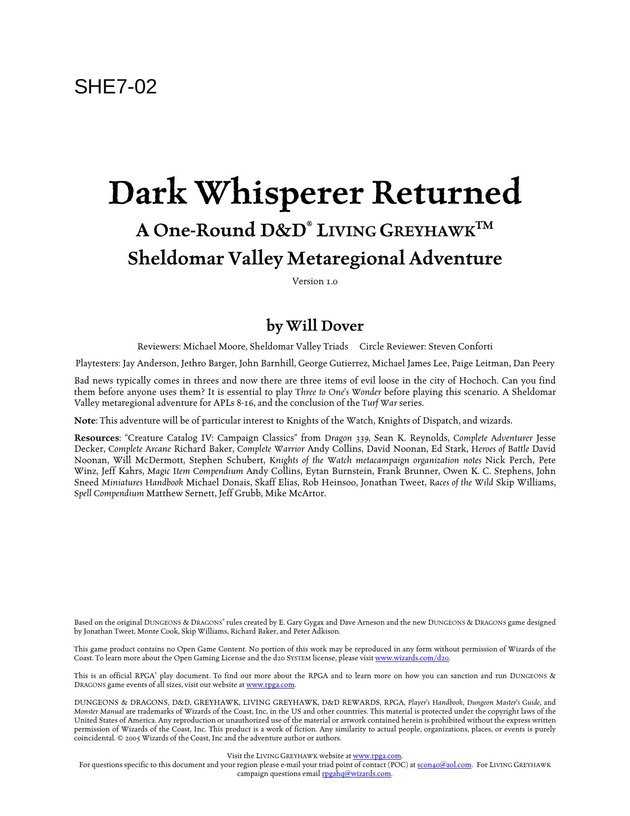 Microsoft Word - SHE7-02 Dark Whisperer Returned.doc by Compaq_Owner