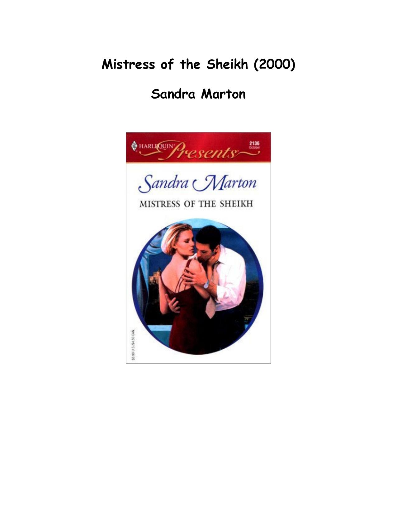 Microsoft Word - Sandra Marton - Mistress of the Sheikh.doc by Administrator