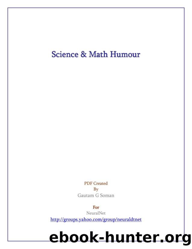 Microsoft Word - Sci-Math Humour.doc by Admin