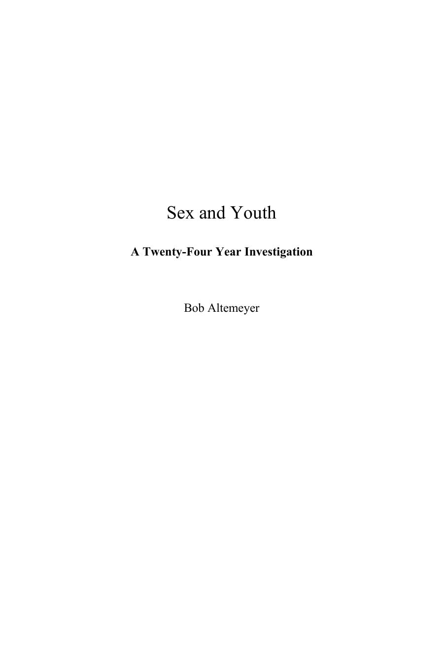 Microsoft Word - Sex and Youth frontmatter 6x9.doc by Andrew
