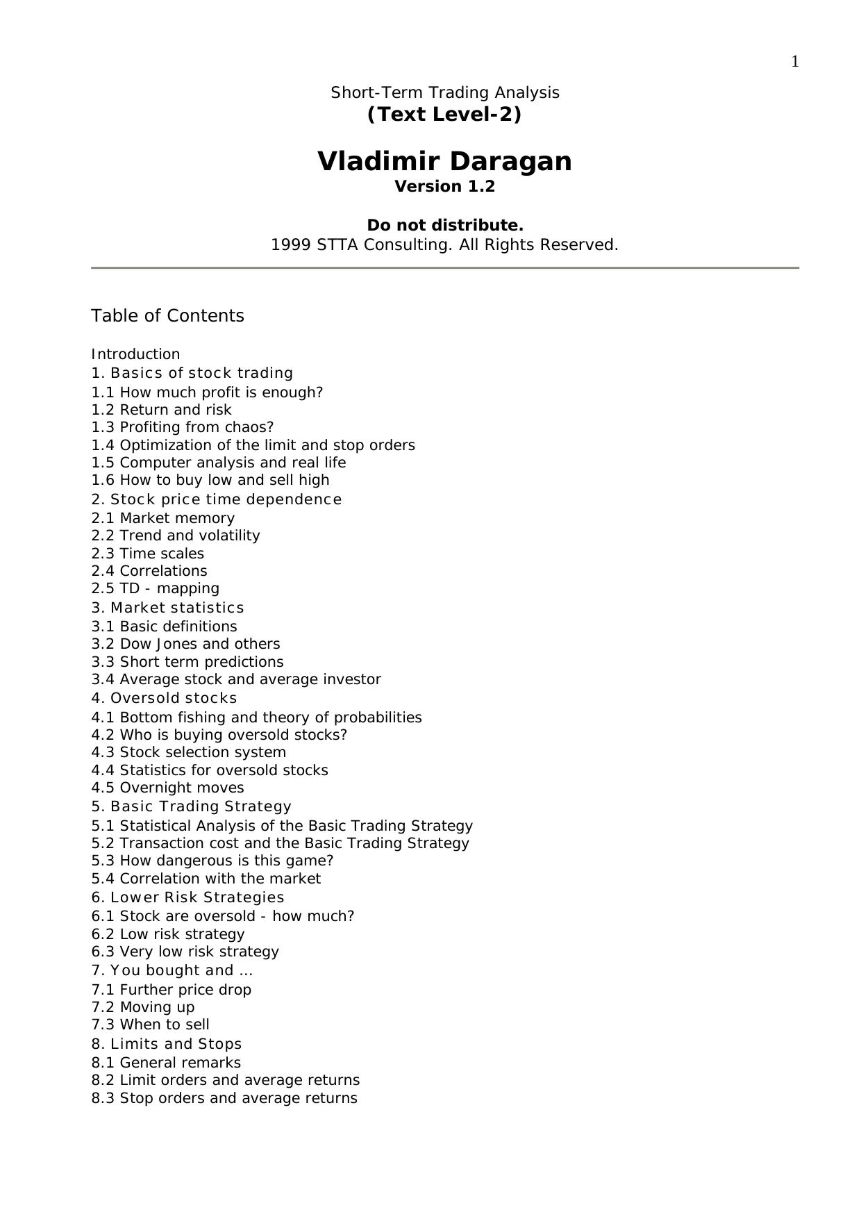 Microsoft Word - Short Term Trading Analysis.doc by YN