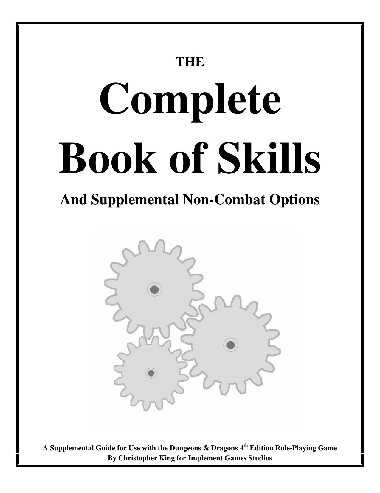 Microsoft Word - Skill Alternatives-complete.doc by King