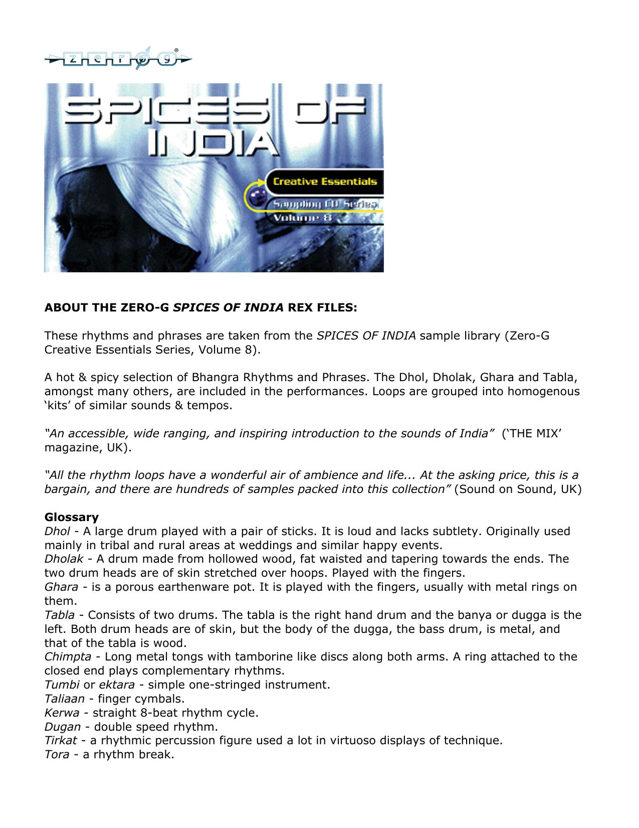 Microsoft Word - Spices of India.doc by System Administrator