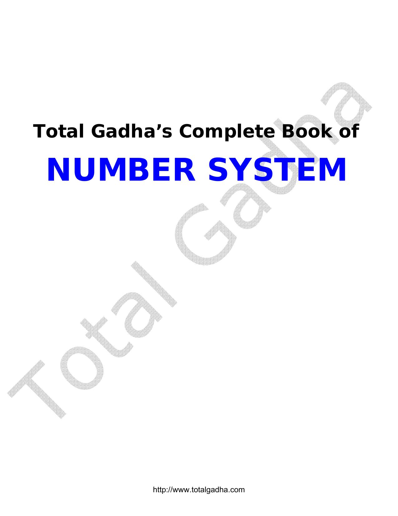 Microsoft Word - The Complete Book of Number System.doc by Administrator