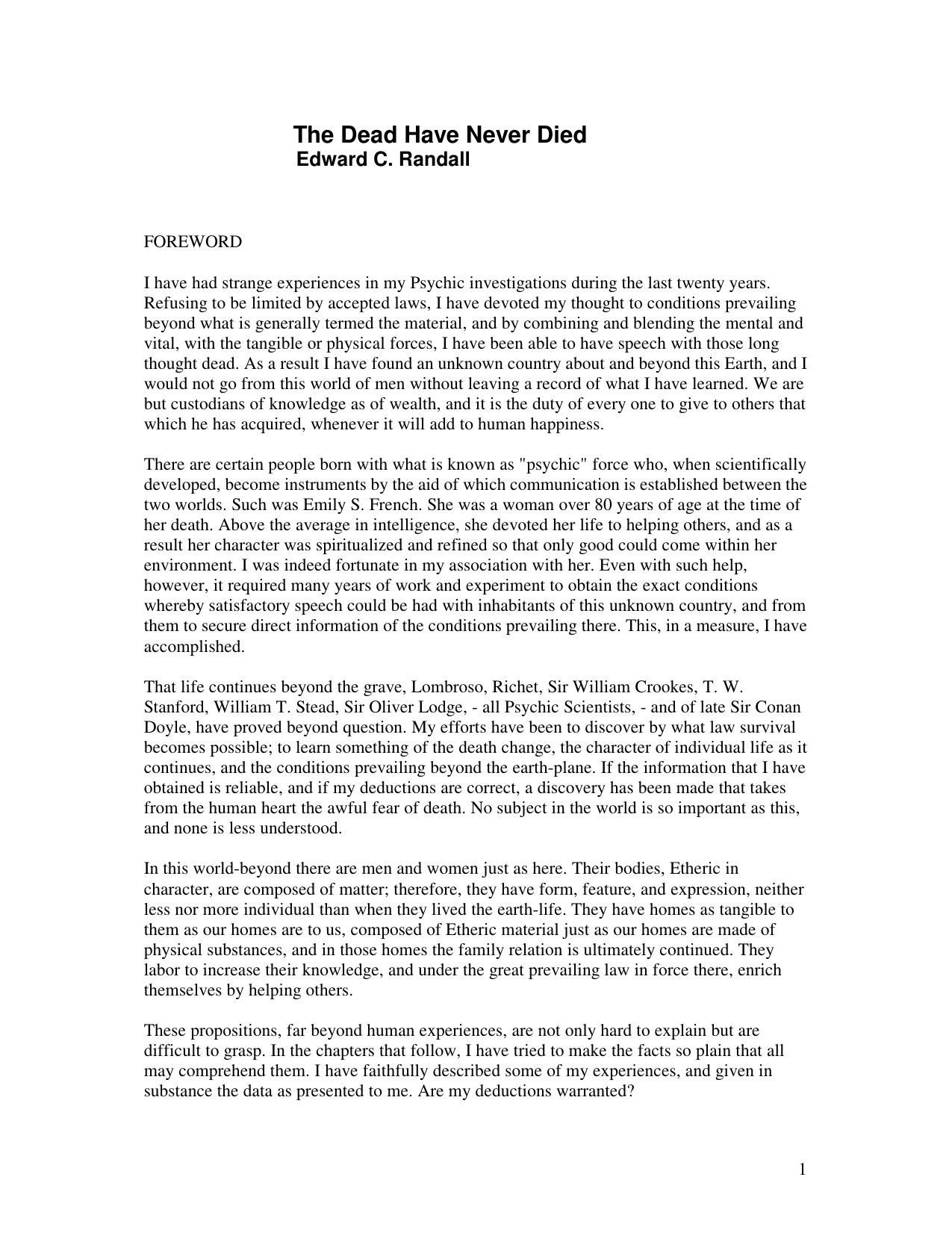 Microsoft Word - The Dead have never died.doc by ABosman