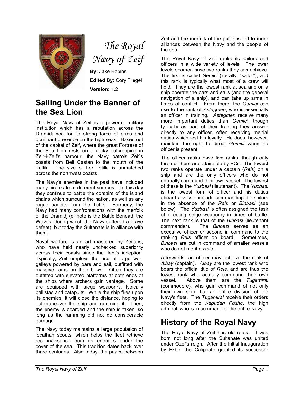Microsoft Word - The Royal Navy of Zeif.doc by fliegc