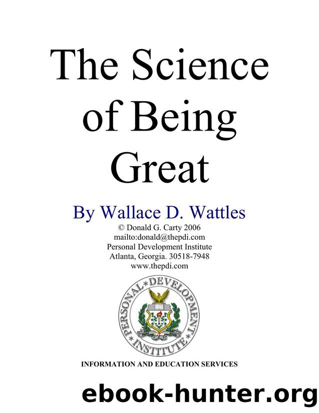 Microsoft Word - The Science of Being GREAT.doc by Owner