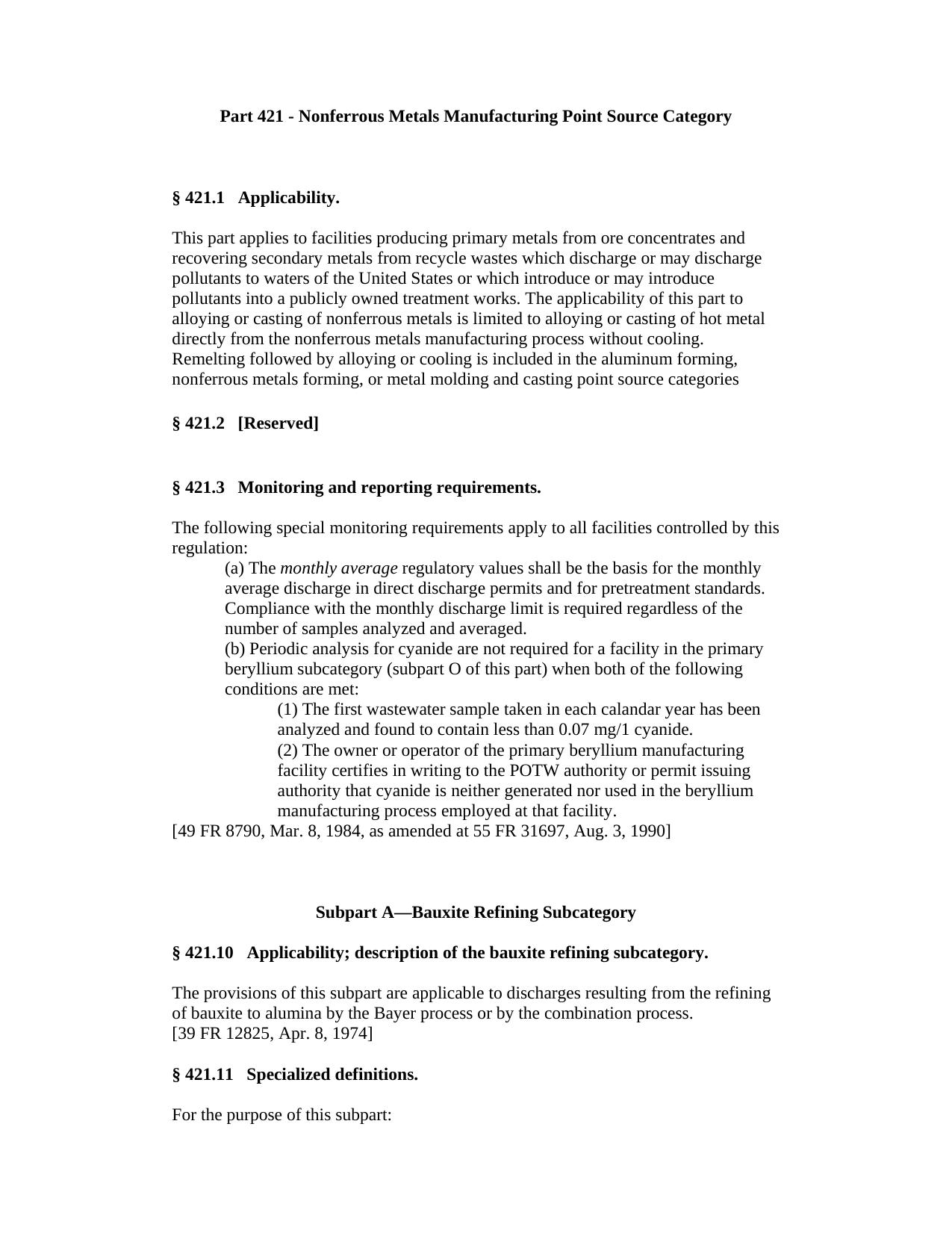 Microsoft Word - Title 40 Part 421.doc by james thomson