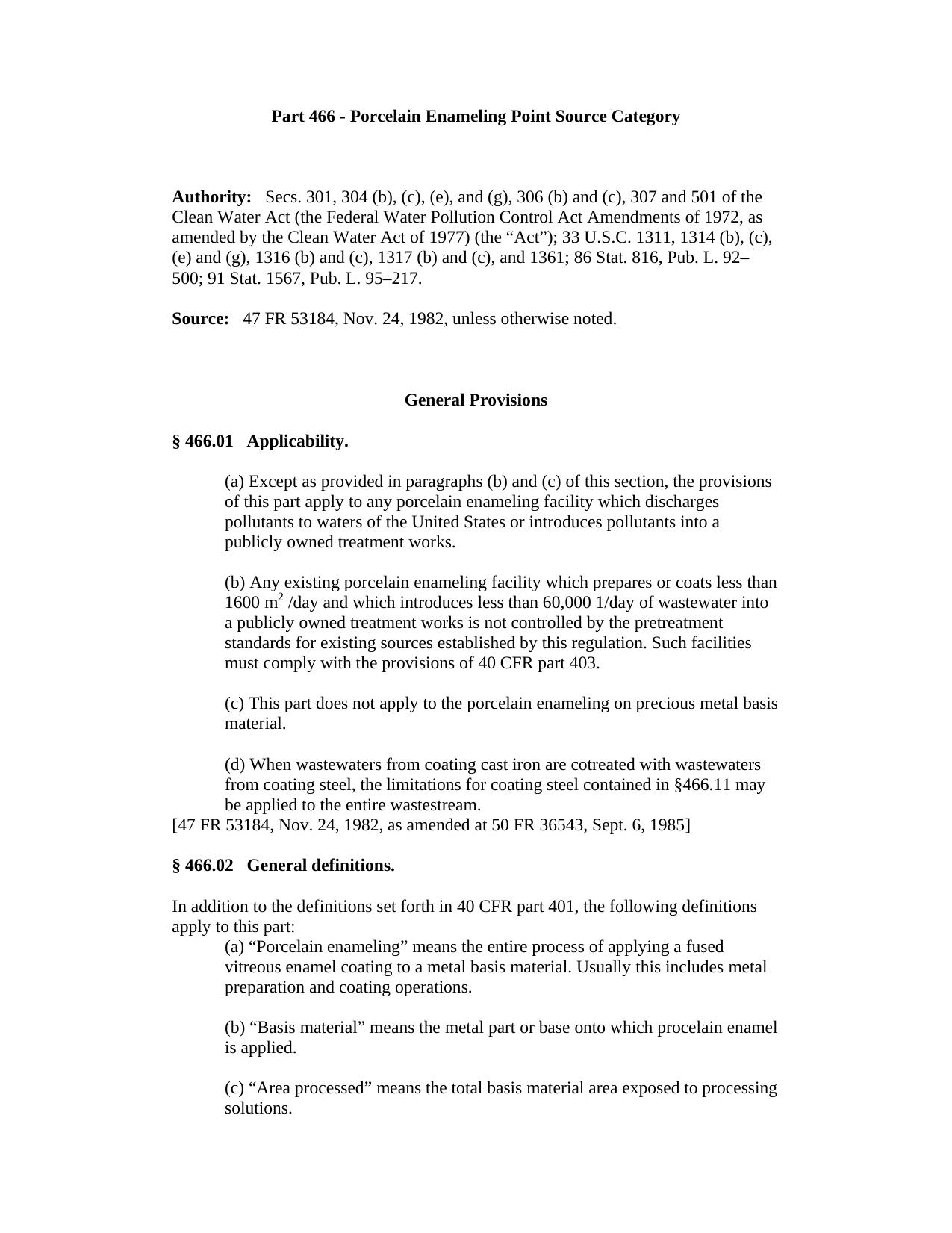 Microsoft Word - Title 40 Part 466.doc by james thomson