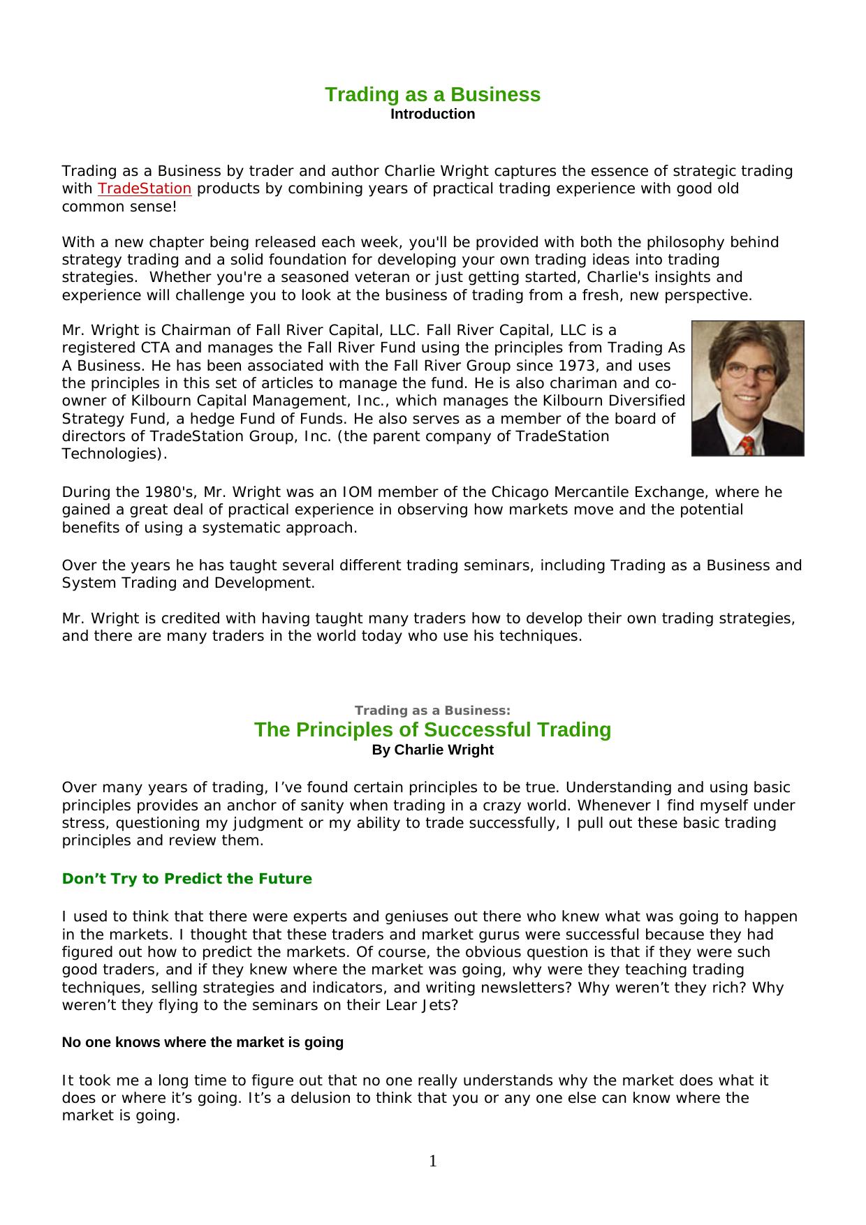 Microsoft Word - Trading as a Business.doc by Roy