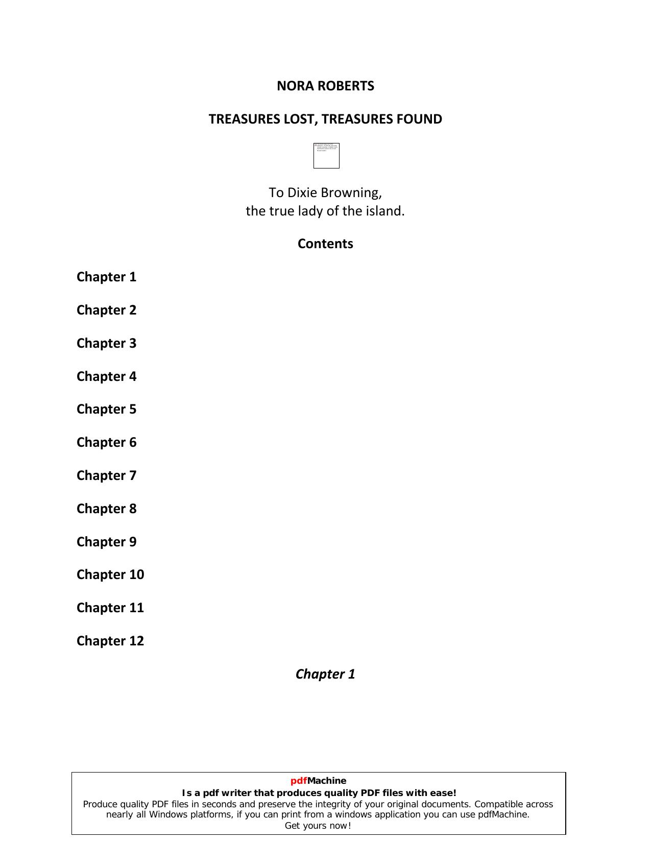 Microsoft Word - Treasure_Lost_-_Treasure_Found - pdfMachine from Broadgun Software, http:pdfmachine.com, a great PDF writer utility! by Unknown
