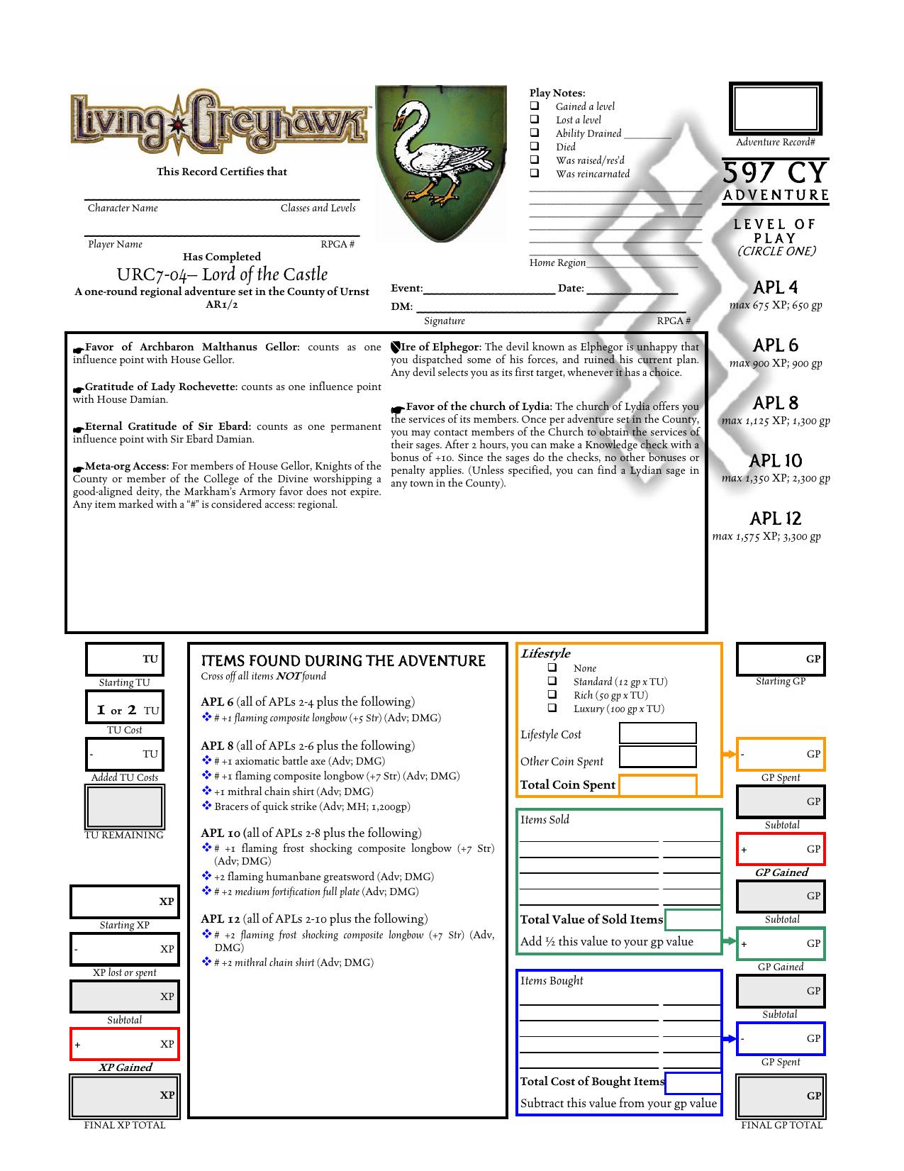Microsoft Word - URC7-04 Lord of the Castle AR for PDFing by Absolute Games