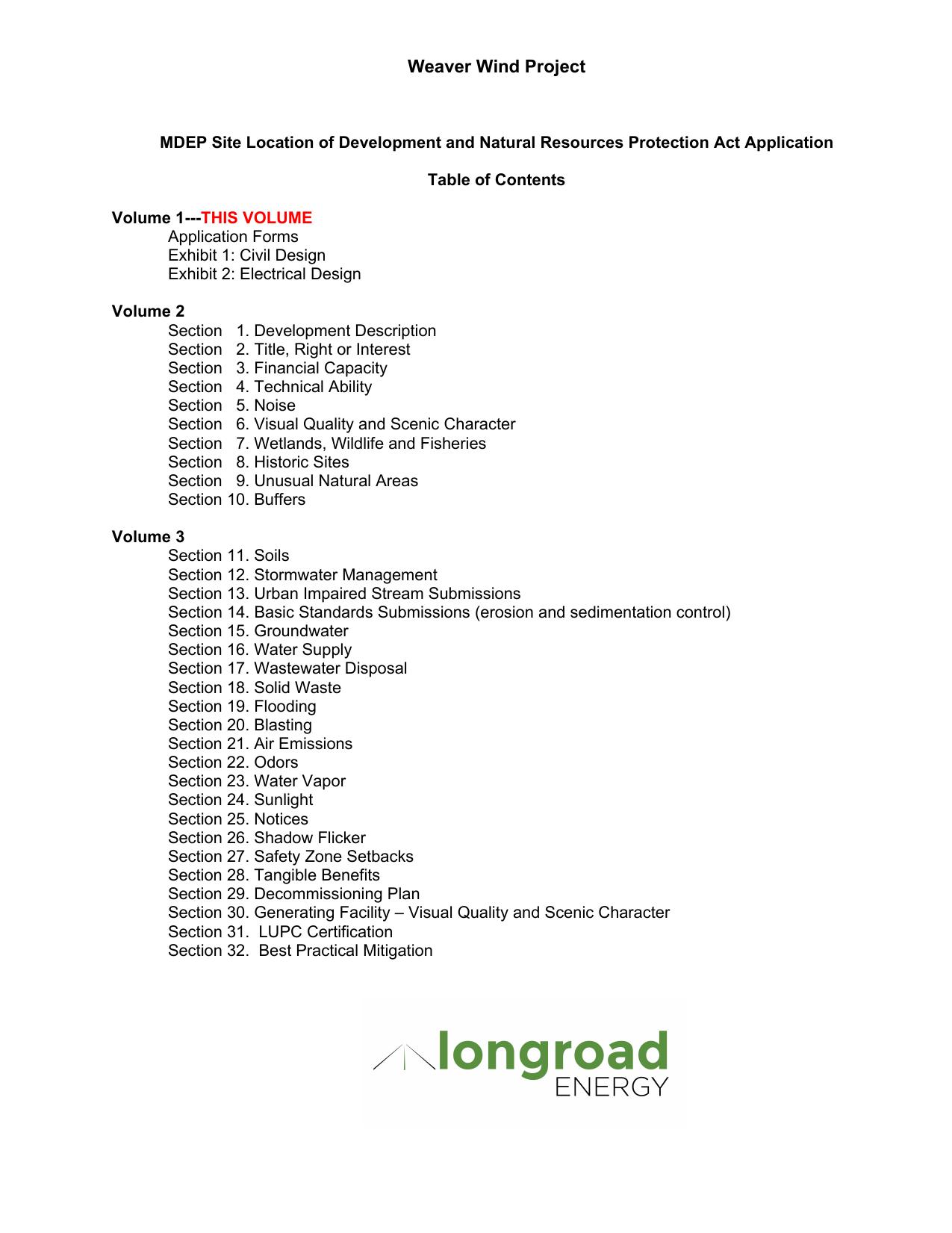Microsoft Word - VOLUME SPECIFIC TOC.doc by gburnett