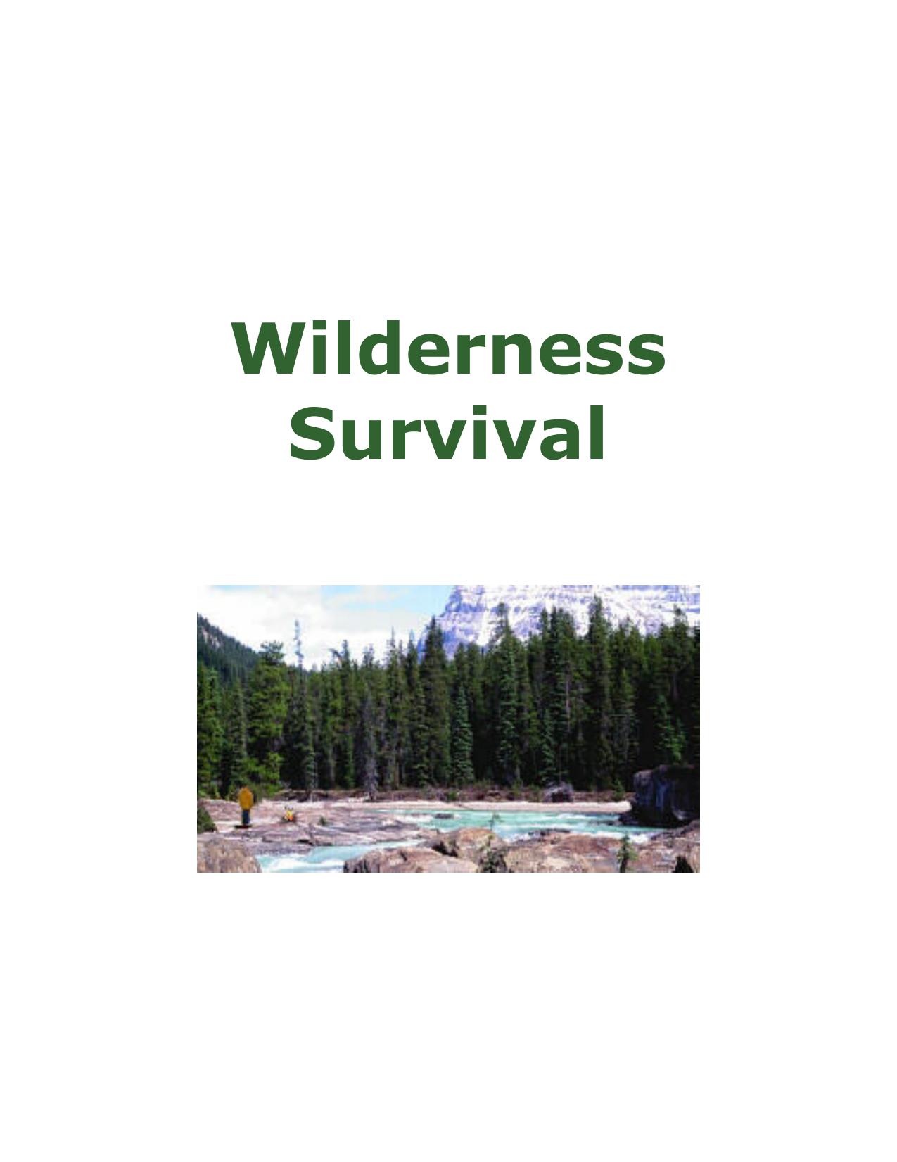 Microsoft Word - Wilderness Survival Skills.doc by Kevin Cupp