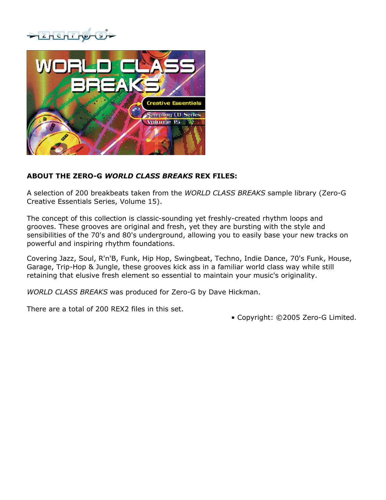Microsoft Word - World Class Breaks.doc by System Administrator