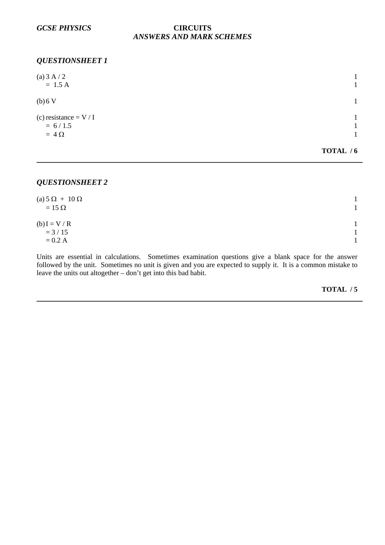 Microsoft Word - circuit answers.doc by m.crompton