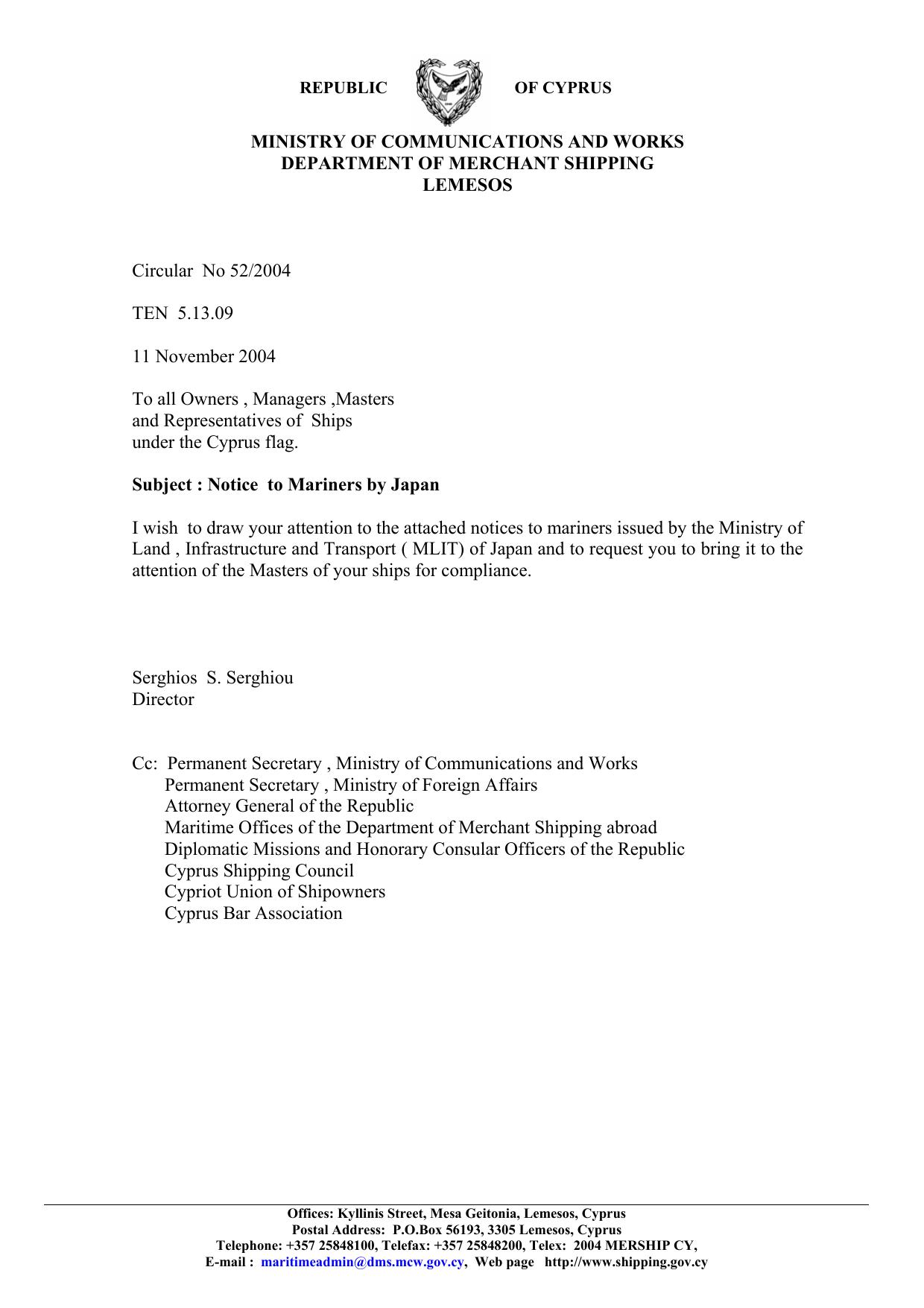 Microsoft Word - circular for japan.doc by Administrator