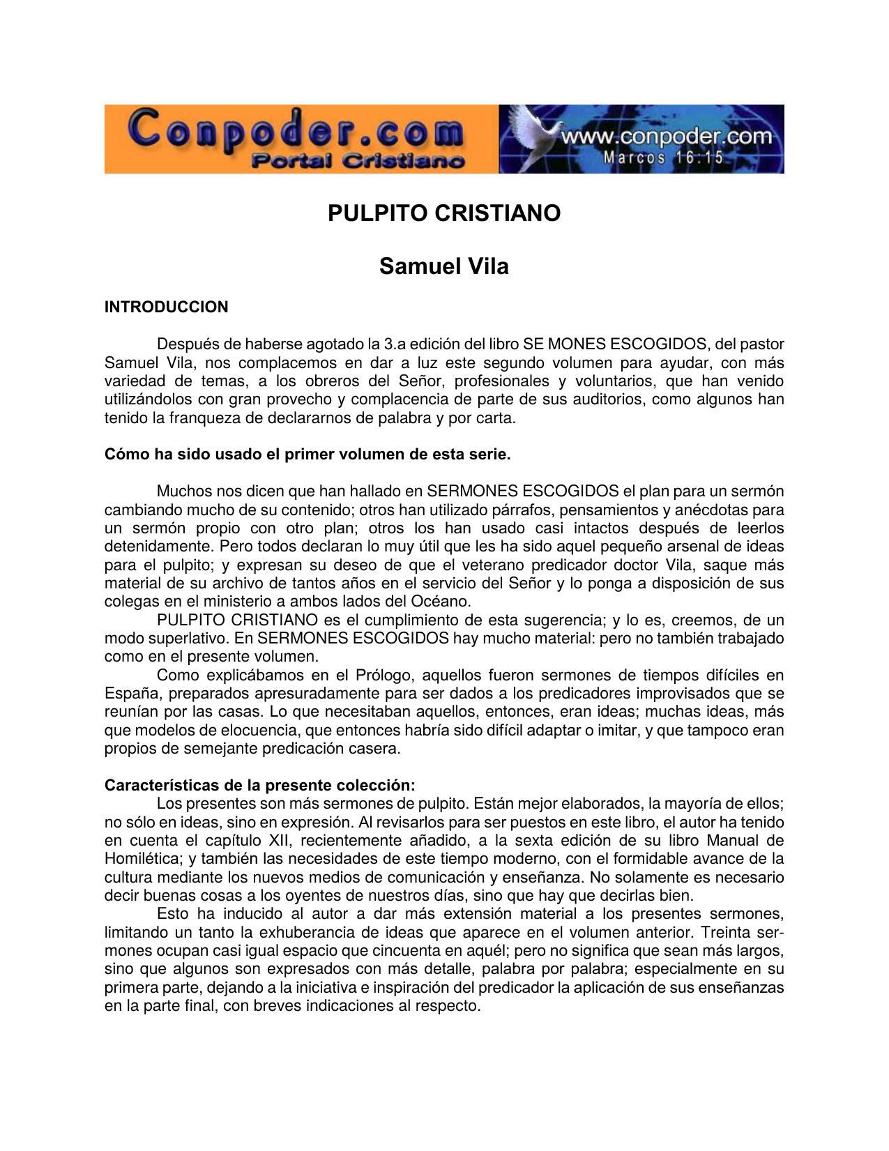 Microsoft Word - pulpito_cristiano - pdfMachine from Broadgun Software, http:pdfmachine.com, a great PDF writer utility! by Púlpito Cristiano