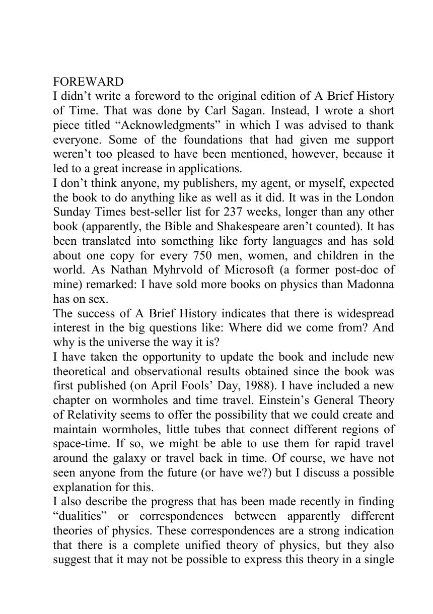 Microsoft Word - stephen hawking - a brief history of time by Berta Butz