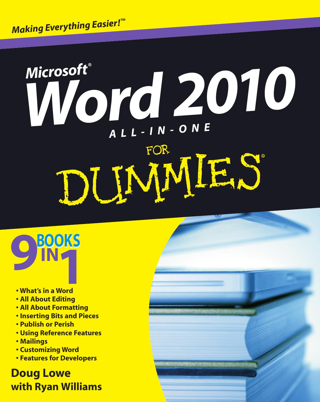 Microsoft Word 2010 All-in-One for Dummies by Doug Lowe