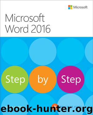 Microsoft Word 2016 Step by Step (Michael LaRiviere's Library)