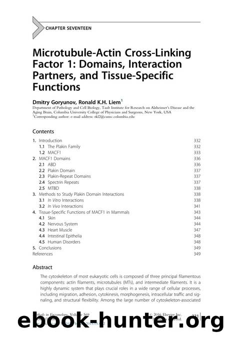 Microtubule-Actin Cross-Linking Factor 1: Domains, Interaction Partners, and Tissue-Specific Functions by Dmitry Goryunov & Ronald K.H. Liem