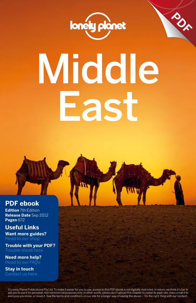 Middle East 7 - Full PDF eBook by Lonely Planet