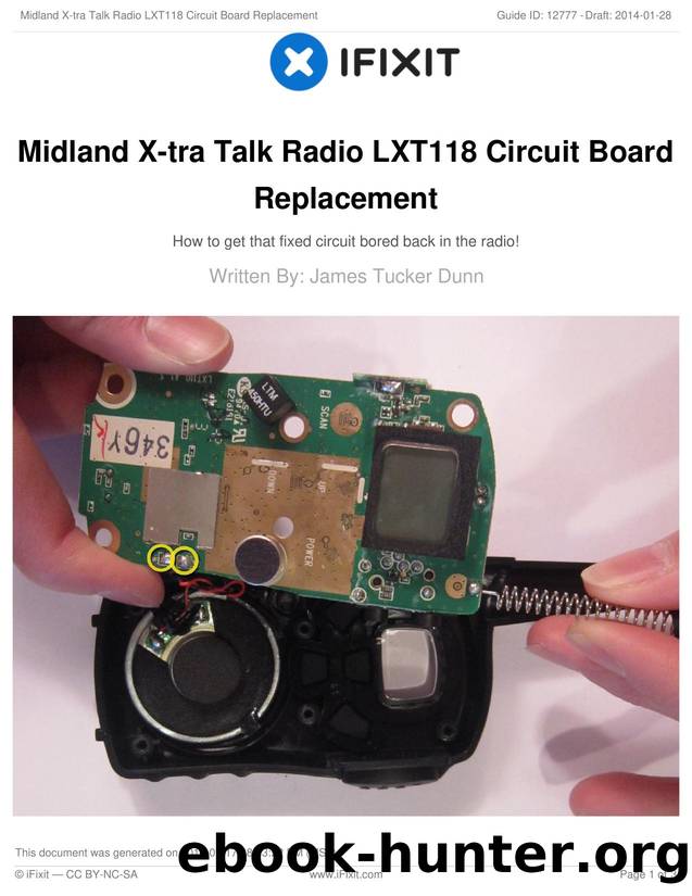 Midland X-tra Talk Radio LXT118 Circuit Board Replacement by Unknown
