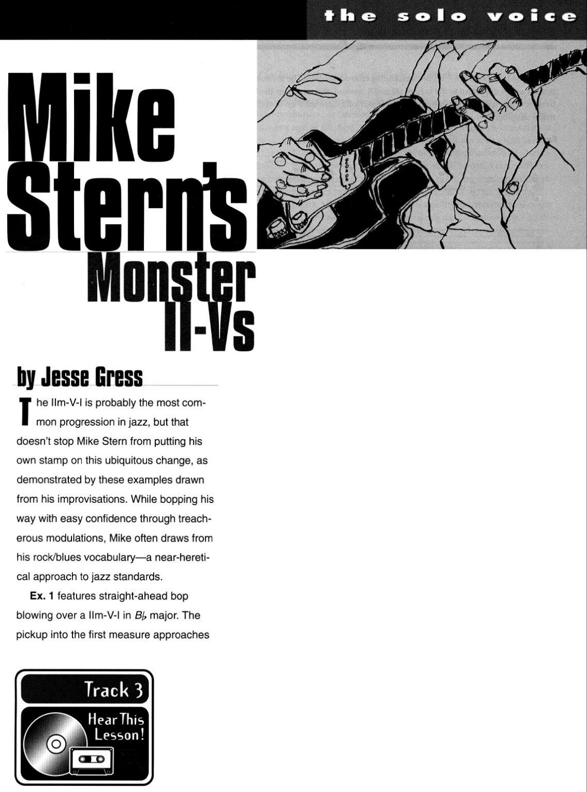 Mike Stern's Monster II-Vs (How To Play Guitar by Jazz)