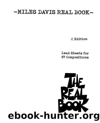 Miles Davis Real Book (Songbook) by Miles Davis
