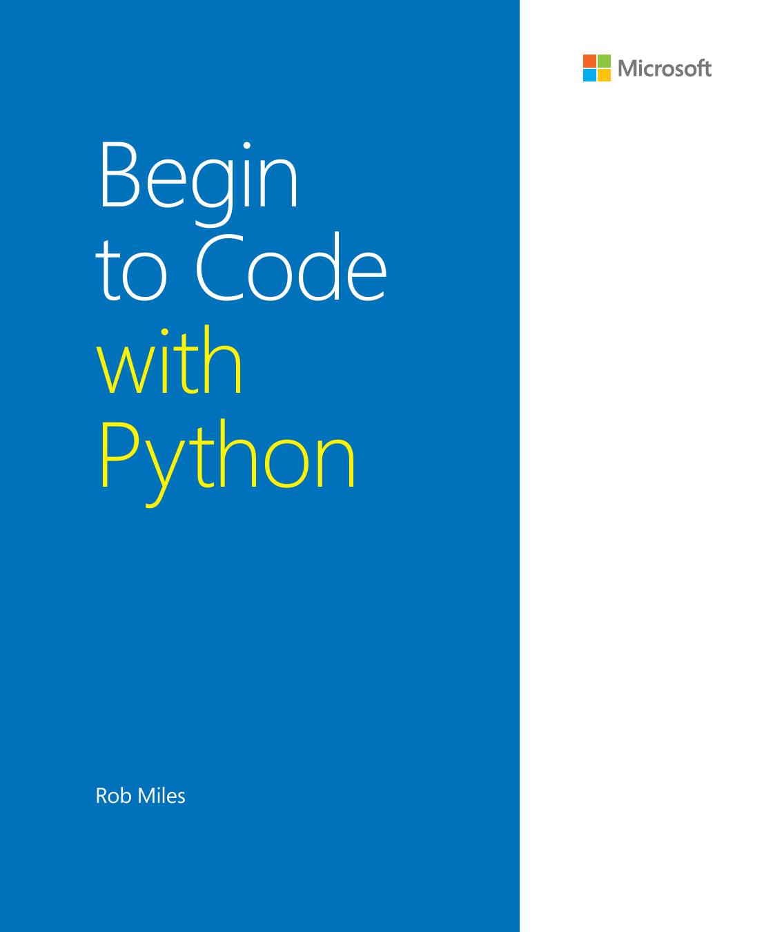 Miles by Begin to code & Python-Microsoft (2018)