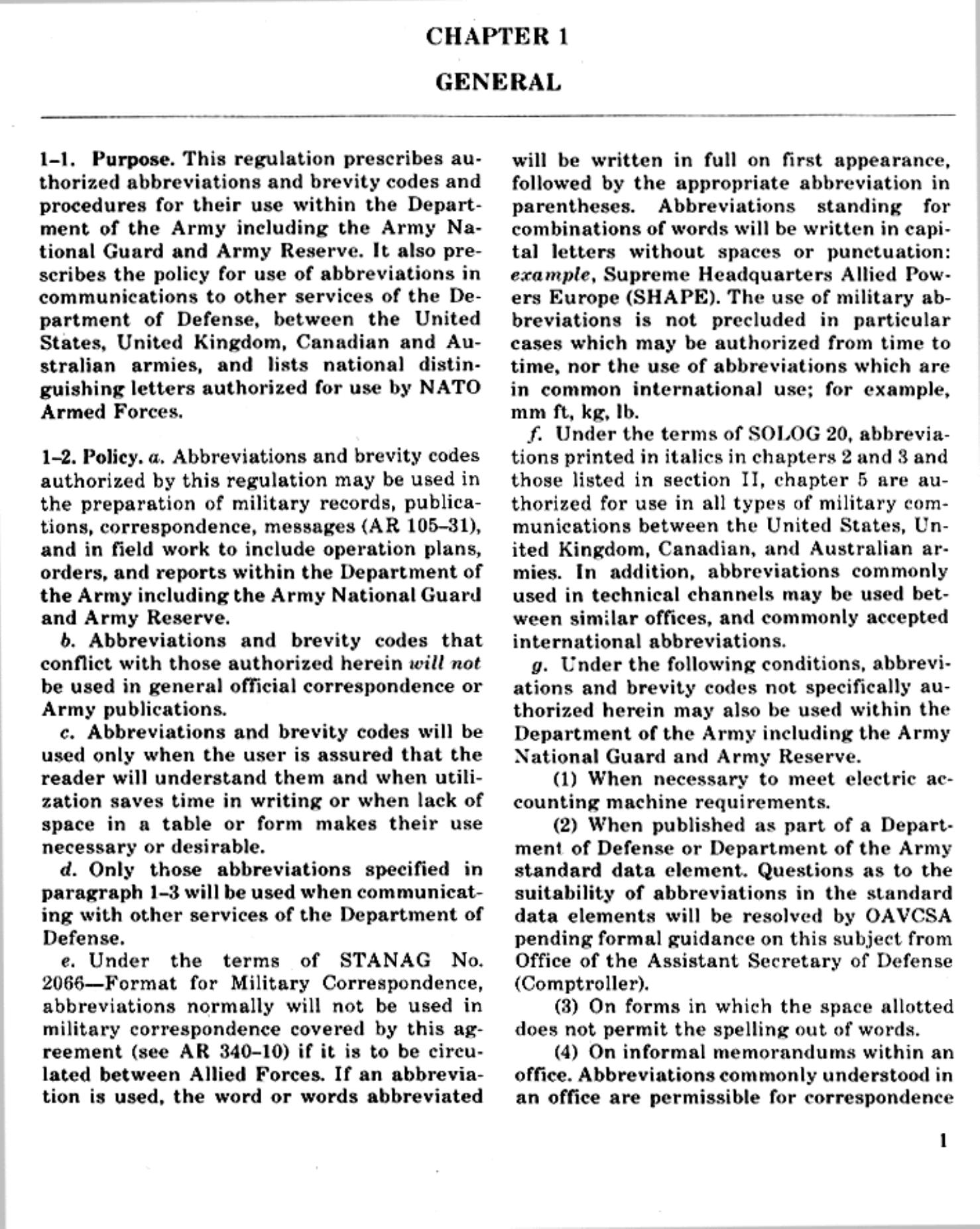 Military Abbreviations & Codes by Unknown