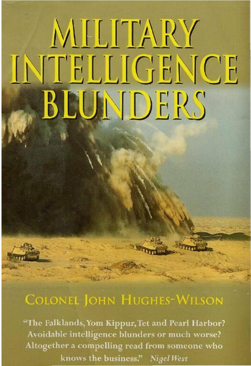 Military INtelligence Blunders by John Hughes-Wilson
