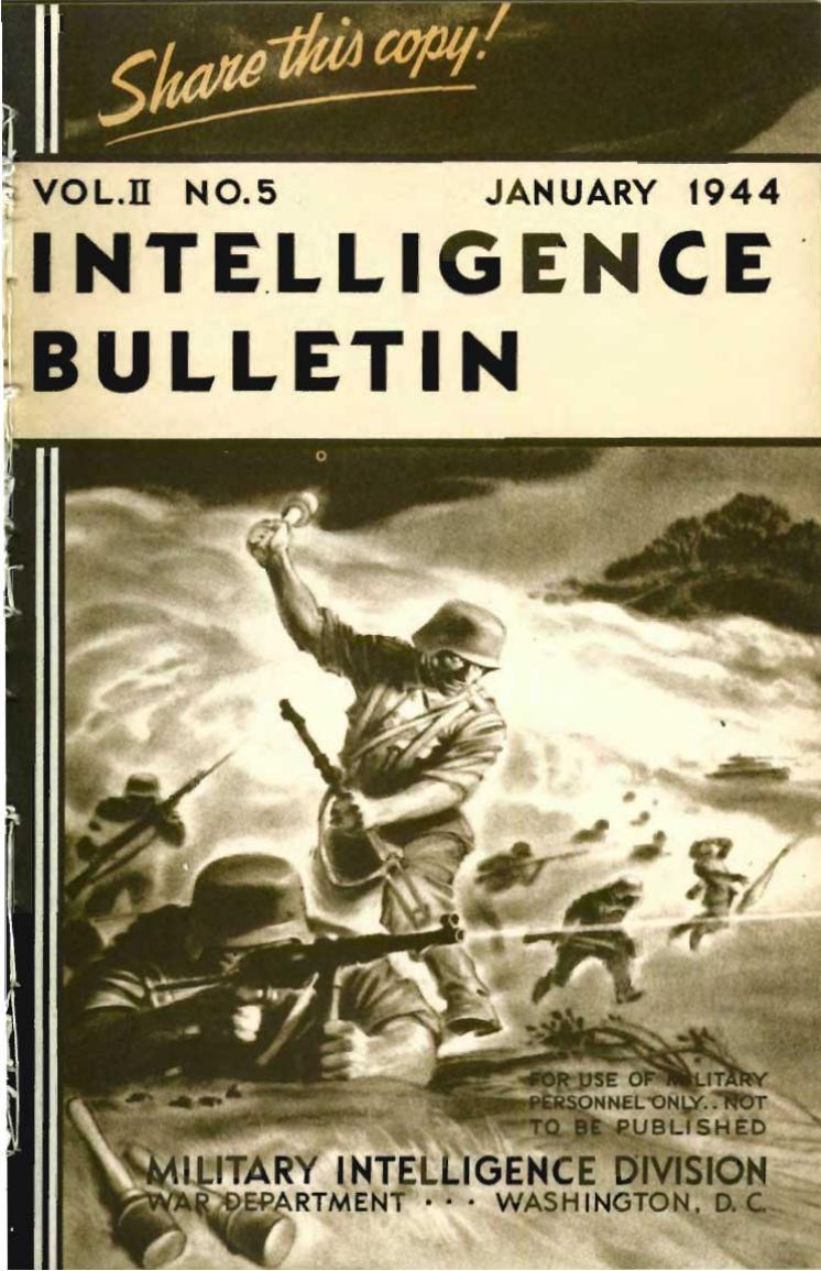 Military Intelligence Service War Department - 1944-01 Intelligence Bulletin Vol 02 No05 by Military Intelligence Service War Department