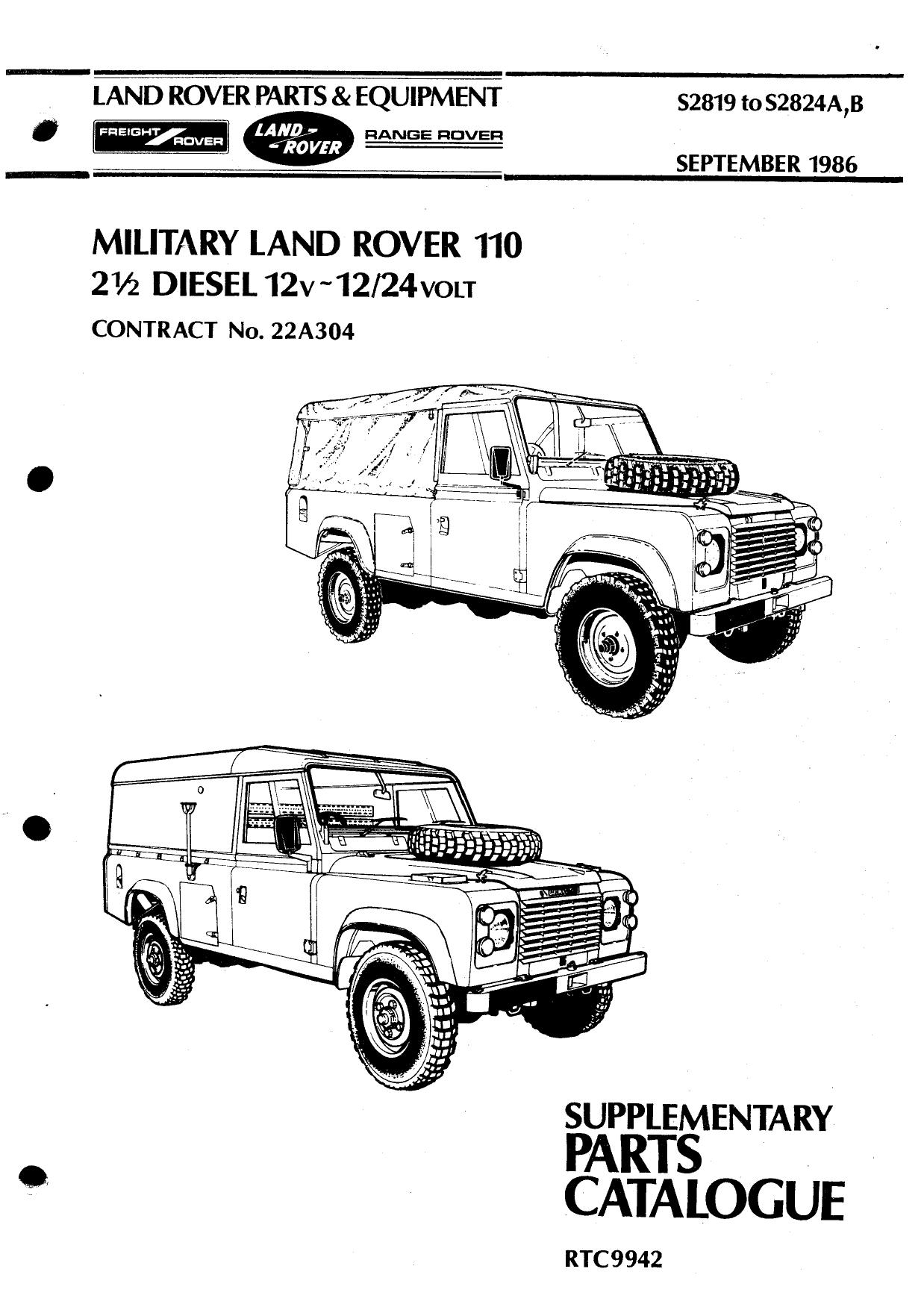 Military Land Rover Parts & Equipment by Rover