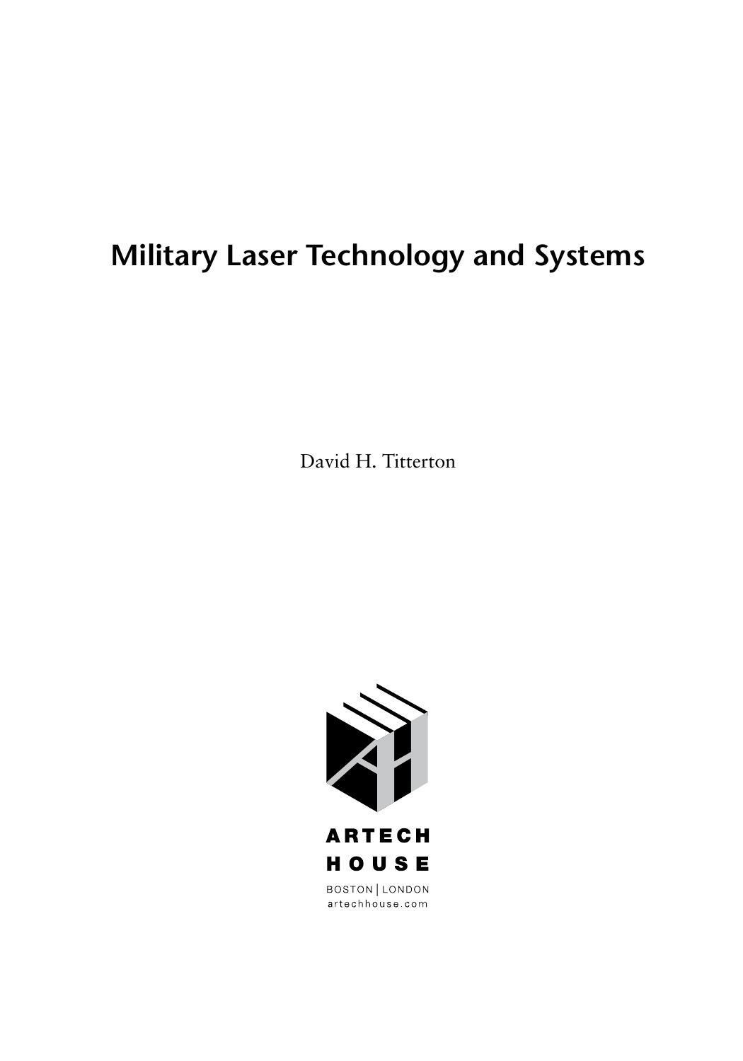 Military Laser Technology and Systems by David H. Titterton