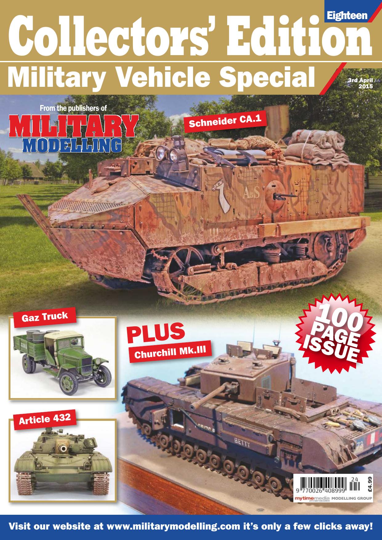 Military Vehicle Special Collectors' Edition Nineteen - Military Modelling Vol.46 No.4 (2016) by Unknow