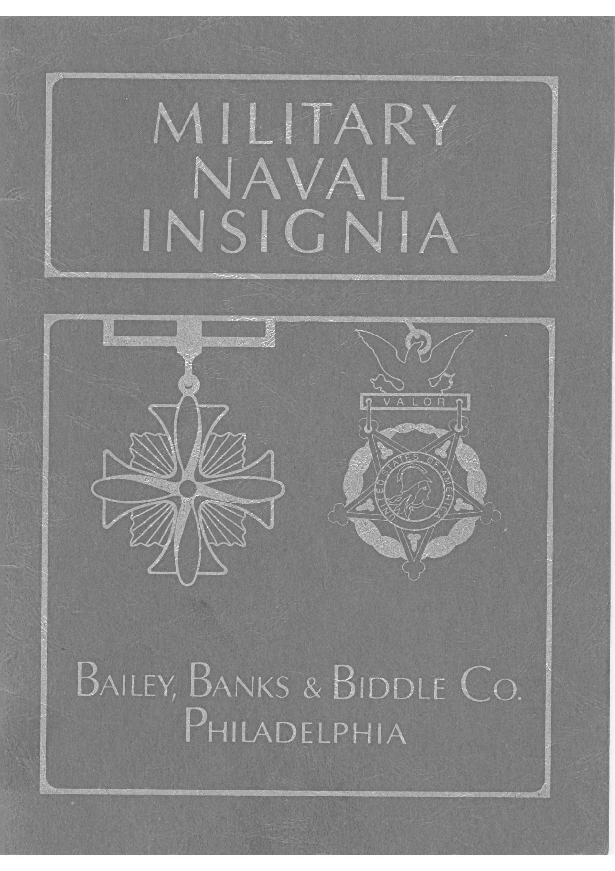 Military and Naval Insignia and Novelties by coll