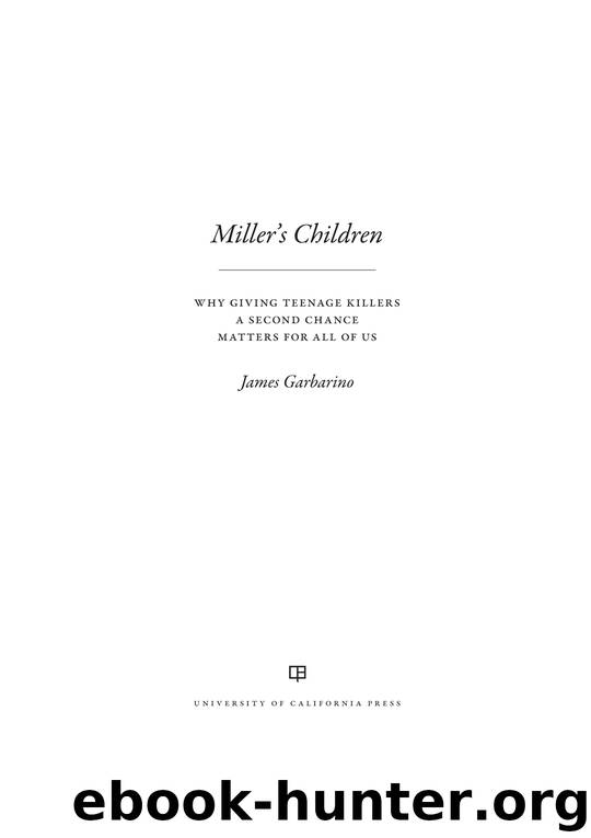 Miller's Children by James Garbarino