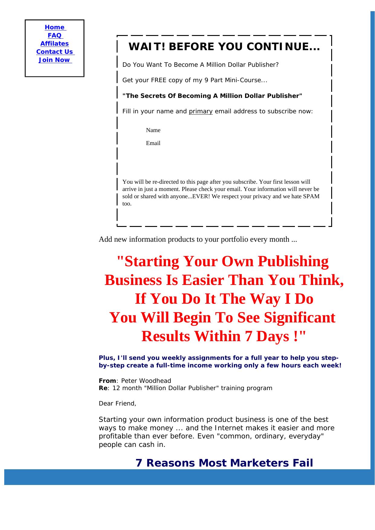 Million Dollar Publisher - Make Money Every Month. by Best of Kuszter's Collection