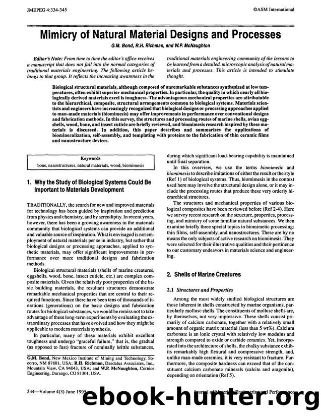 Mimicry of natural material designs and processes by Unknown